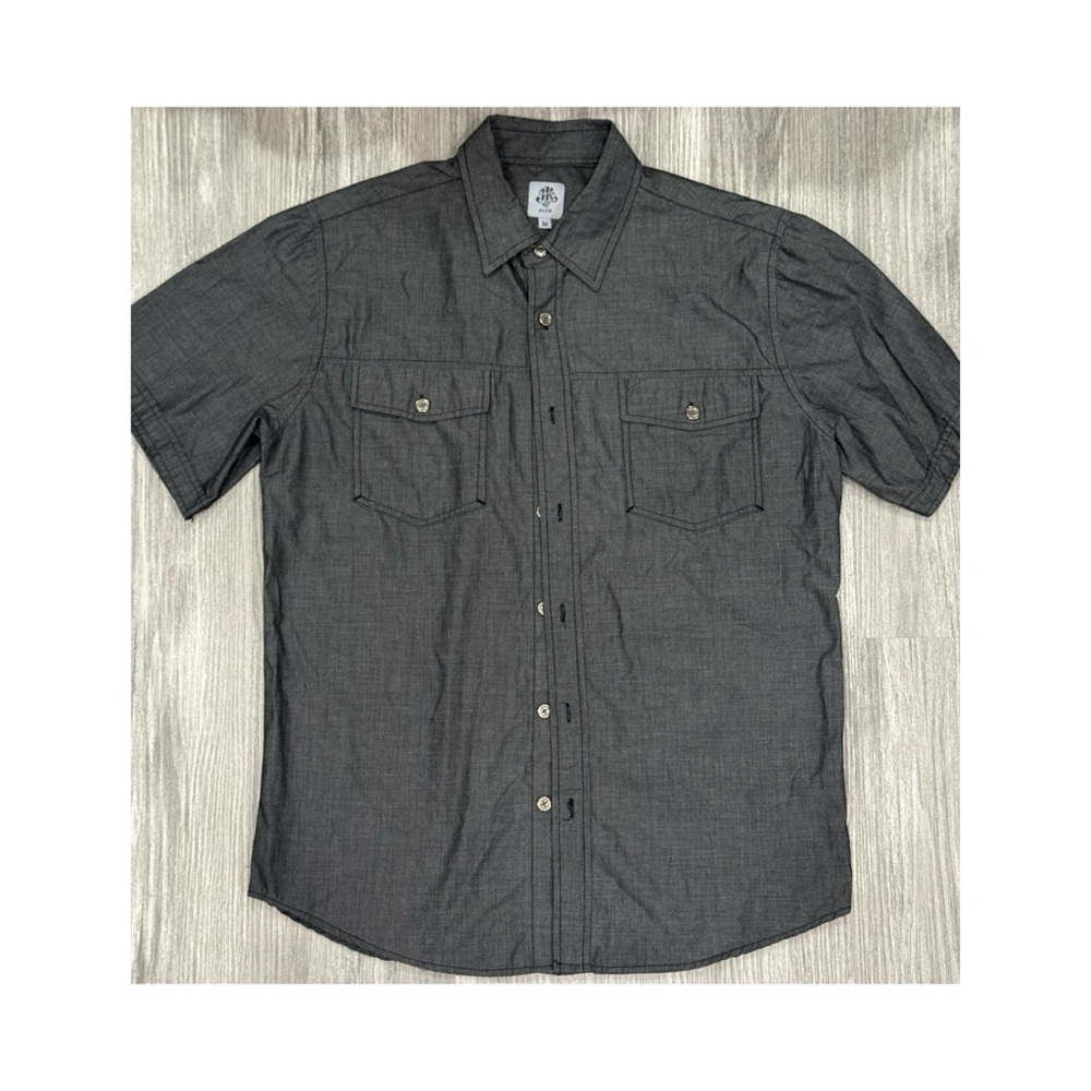 Men's Charcoal Short Sleeve Shirt